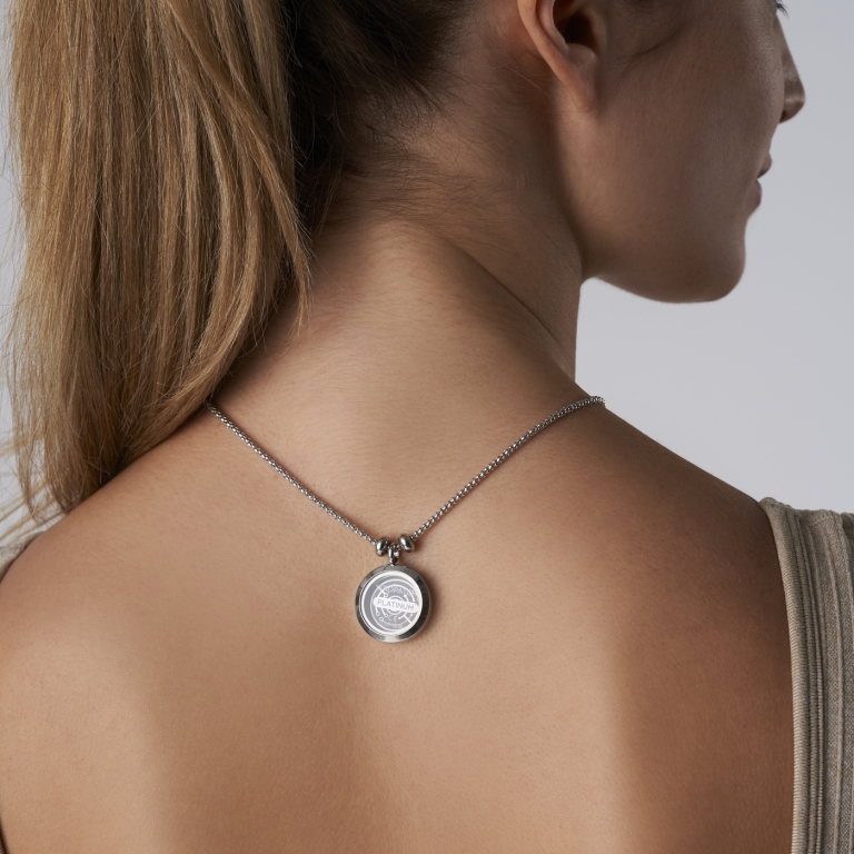 Collana porta Taopatch® in acciaio 60 cm